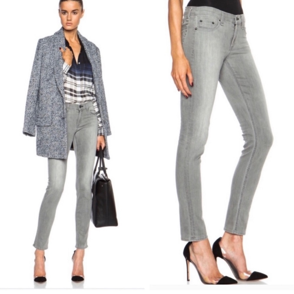 rag & bone The Dre Boyfriend Skinny in Aged Grey Size 31